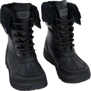 UGG Butte II CWR Waterproof Winter Snow Boots Black Kids Girls US 13